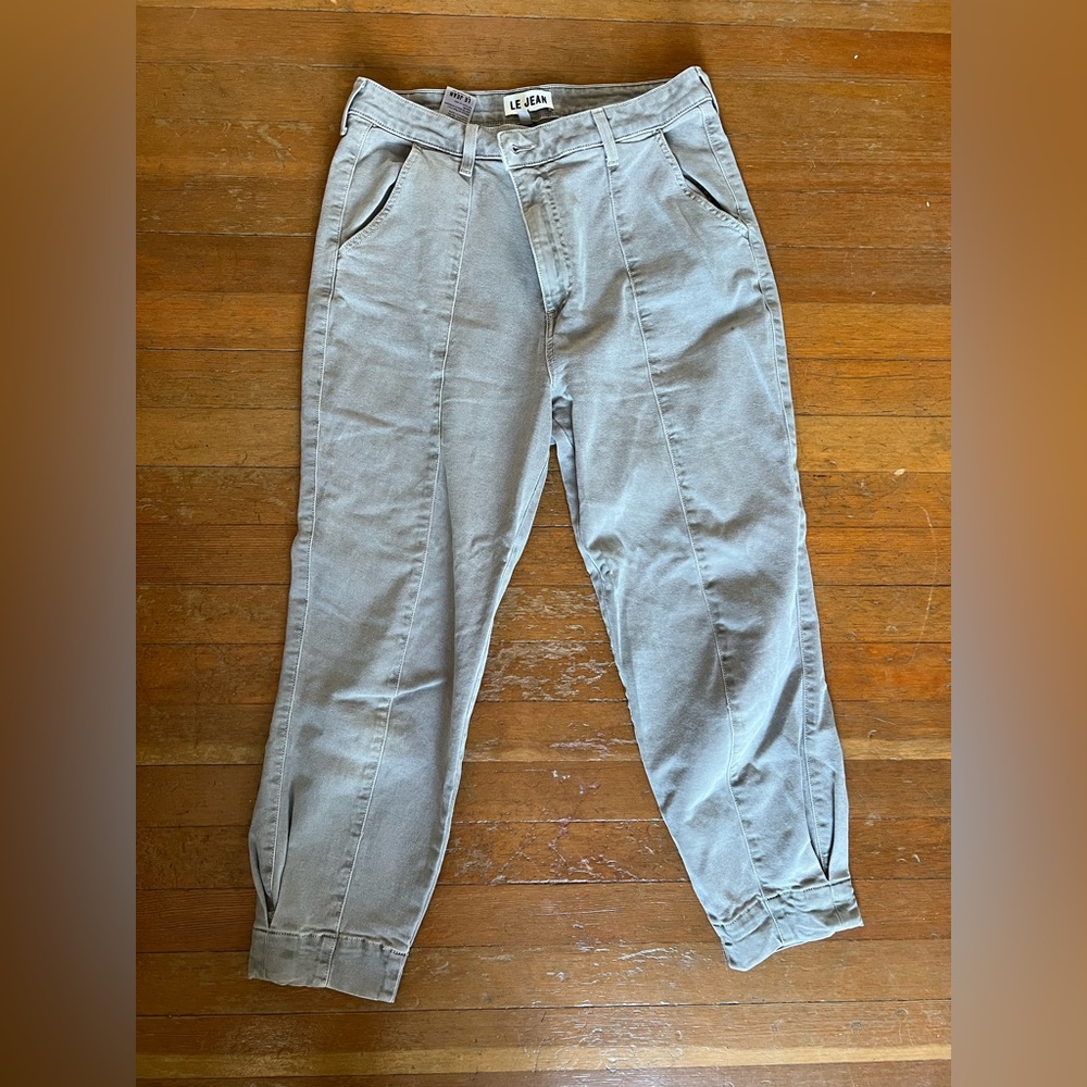 Le Jean warm stone gray/taupe women’s ankle jeans